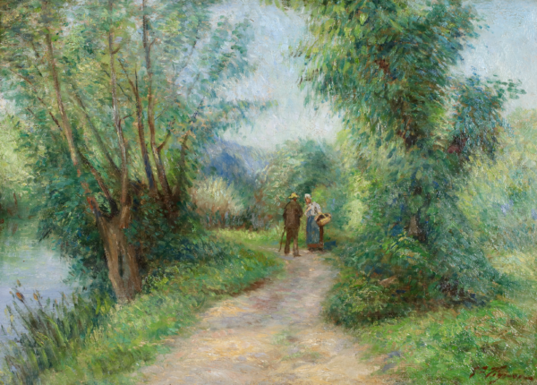 Au bord de la rivière - Buy Fine Paintings Online