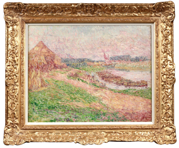 Loading Flax on the Barges - Buy Fine Paintings Online