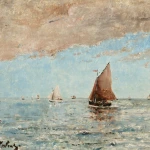 Bateaux sur la mer – le soir thumbnail