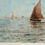 Bateaux sur la mer – le soir thumbnail