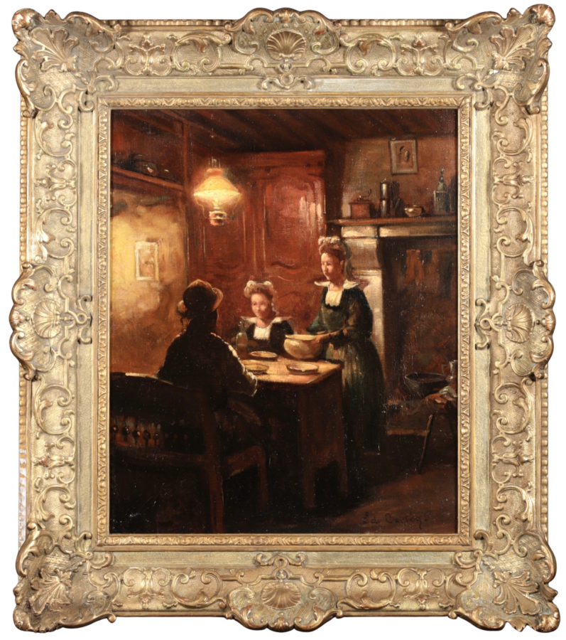 A Breton Interior - Buy Fine Paintings Online