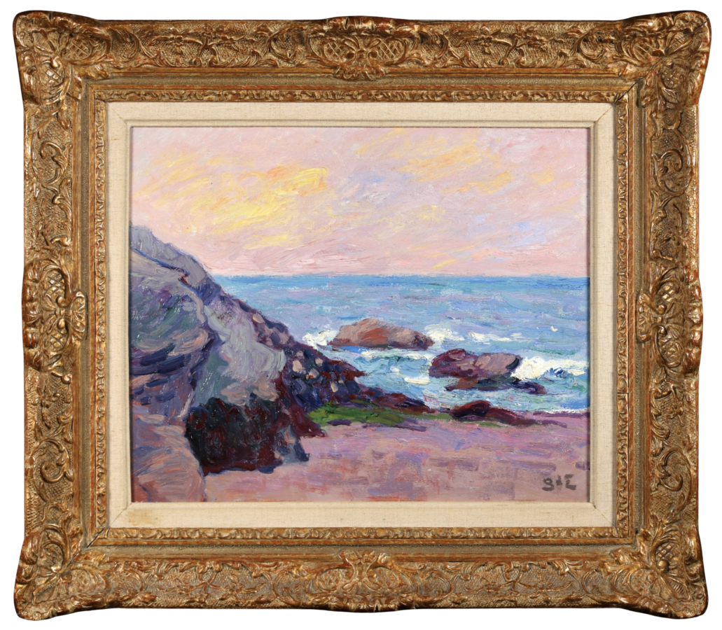 Coucher de Soleil – Plage a Belle Ilè - Buy Fine Paintings Online