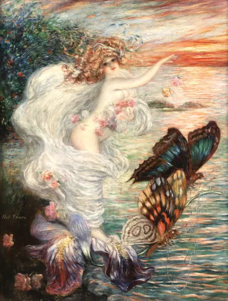 Nymph with Butterflies - Buy Fine Paintings Online