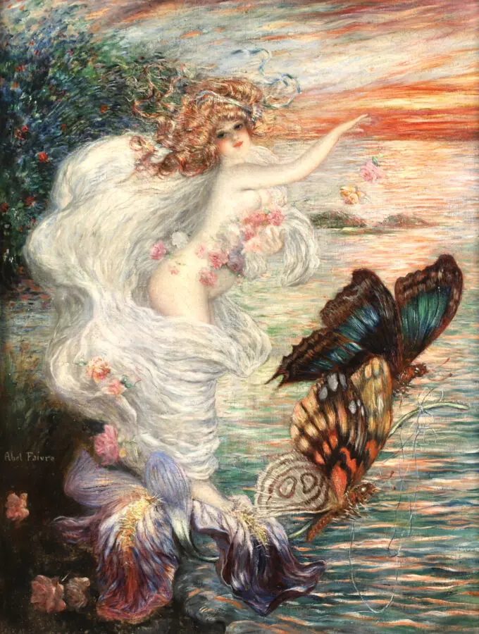 Nymph with Butterflies - Buy Fine Paintings Online