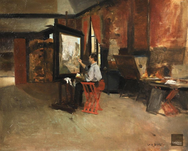 An artist in his studio - Buy Fine Paintings Online