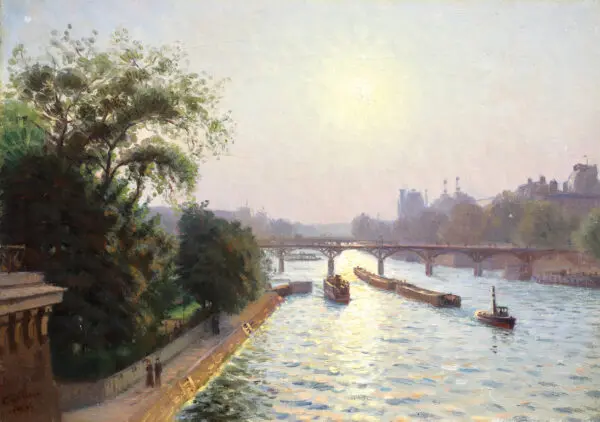 A view from the Pont Neuf – Paris - Buy Fine Paintings Online