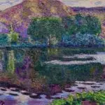 A lake at sunset thumbnail