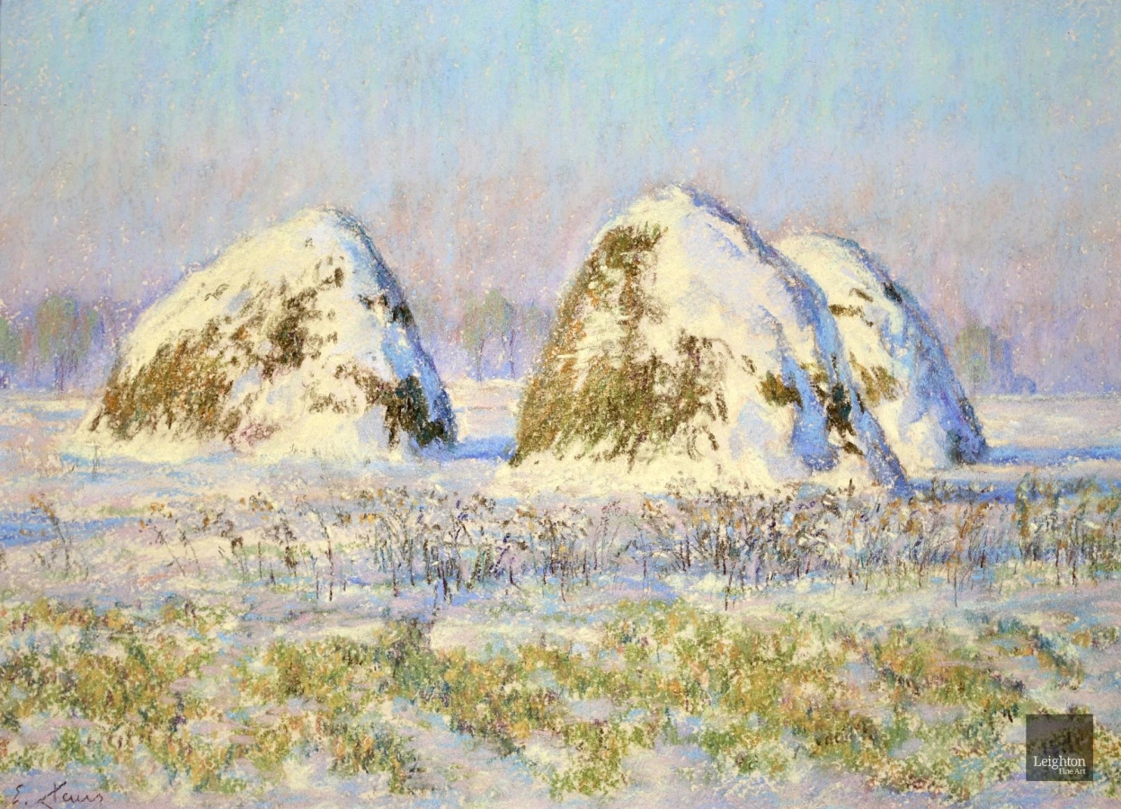 Meules sous la neige - Buy Fine Paintings Online