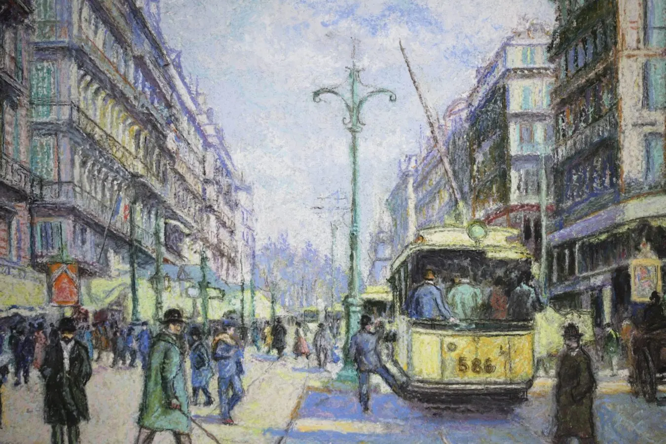 Tramway de la Rue de Noailles – Marseille - Buy Fine Paintings Online