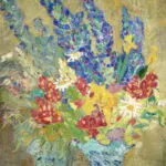 Delphiniums in the mirror thumbnail
