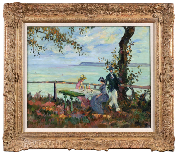 Sur la Terrasse – Honfleur - Buy Fine Paintings Online