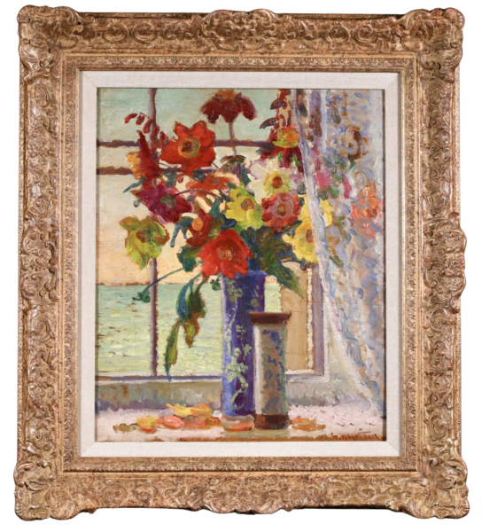 Flowers in window - Buy Fine Paintings Online