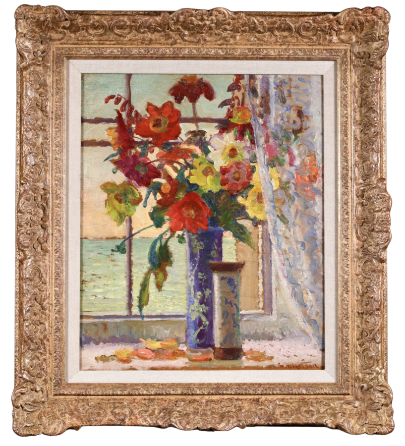 Flowers in window - Buy Fine Paintings Online