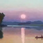 Clair de lune sur la Seine près des Yvelines thumbnail