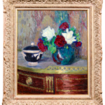 Roses sur une table en bronze doré thumbnail