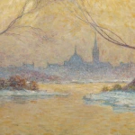 Nantes – Coucher de soleil sur la Loire gelée, 1917 thumbnail