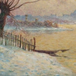 Nantes – Coucher de soleil sur la Loire gelée, 1917 thumbnail