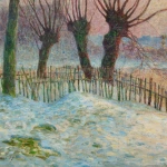 Nantes – Coucher de soleil sur la Loire gelée, 1917 thumbnail