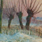 Nantes – Coucher de soleil sur la Loire gelée, 1917 thumbnail