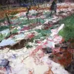 Femme dans un paysage enneige thumbnail