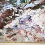 Femme dans un paysage enneige thumbnail
