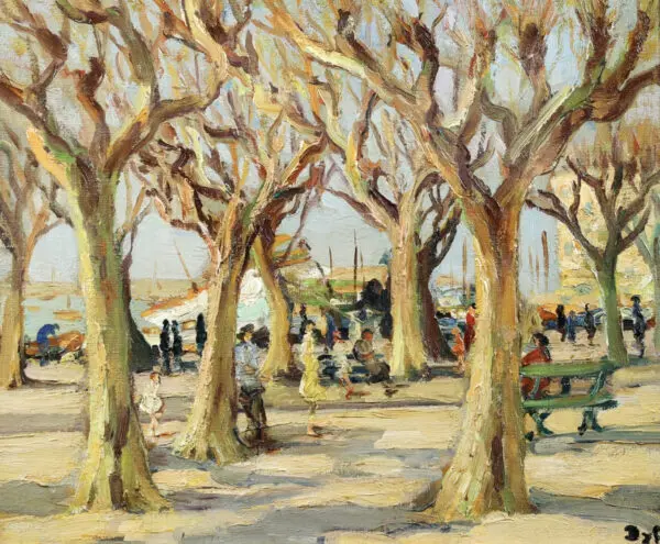 Cannes et le vieux port - Buy Fine Paintings Online