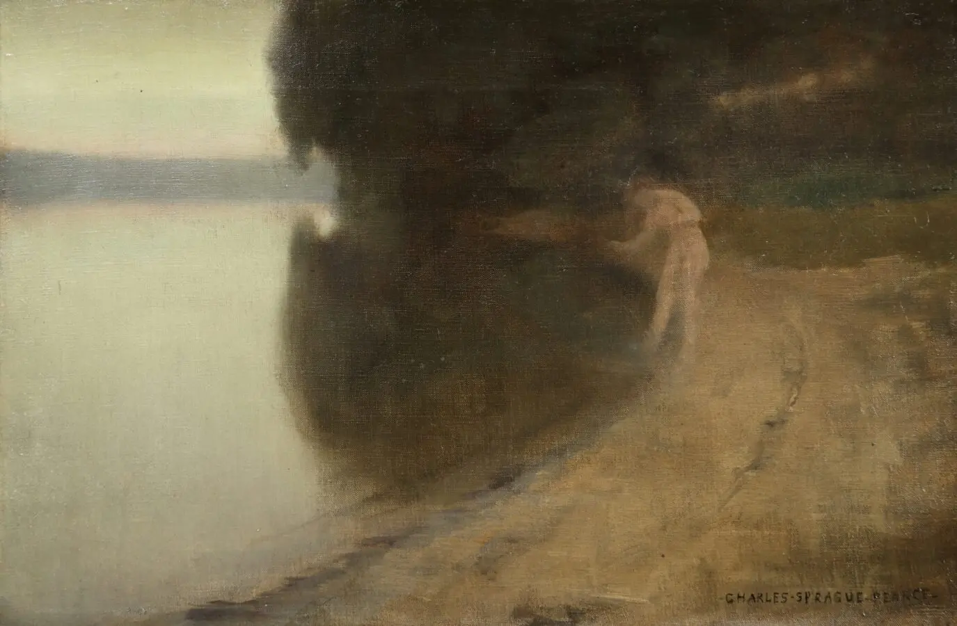 Bather by Lake - Buy Fine Paintings Online