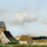 Paysans devant le village thumbnail