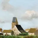 Paysans devant le village thumbnail