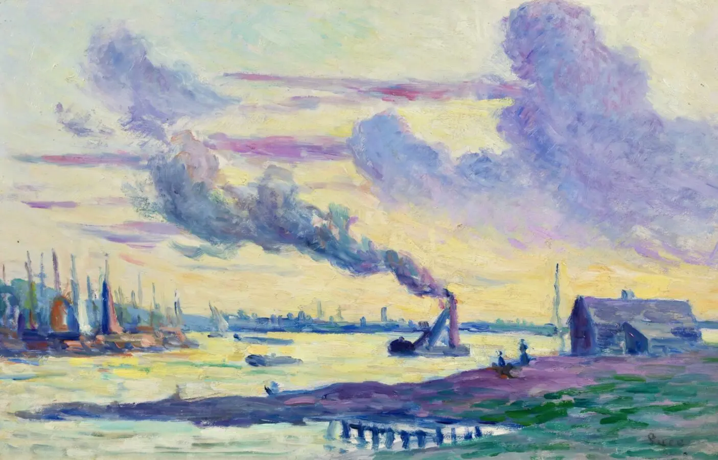 Coucher De Soleil – Rotterdam - Buy Fine Paintings Online