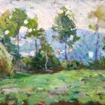 Paysage avec une meule thumbnail