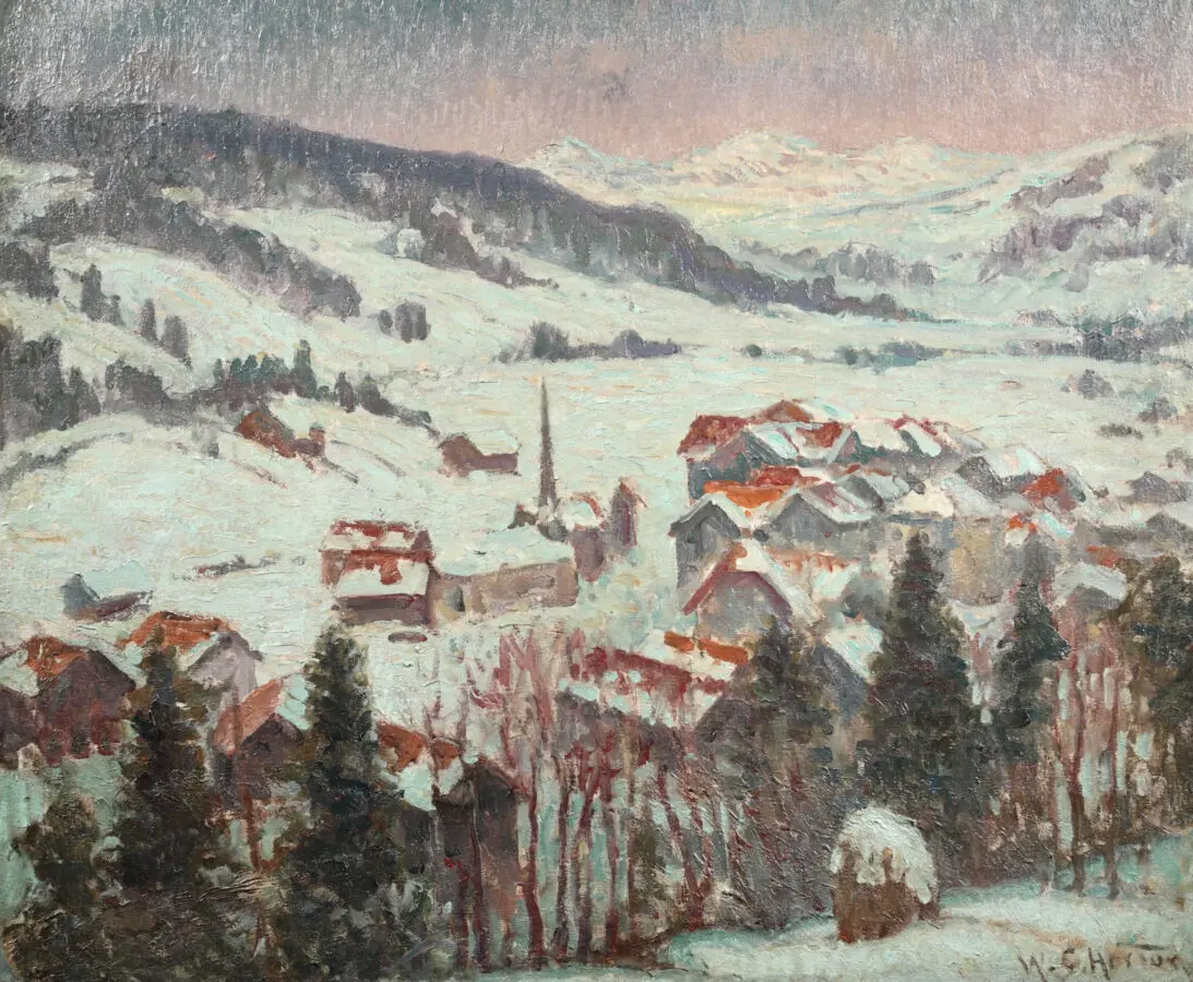 Winter Snow – Gstaad, Switzerland - Buy Fine Paintings Online