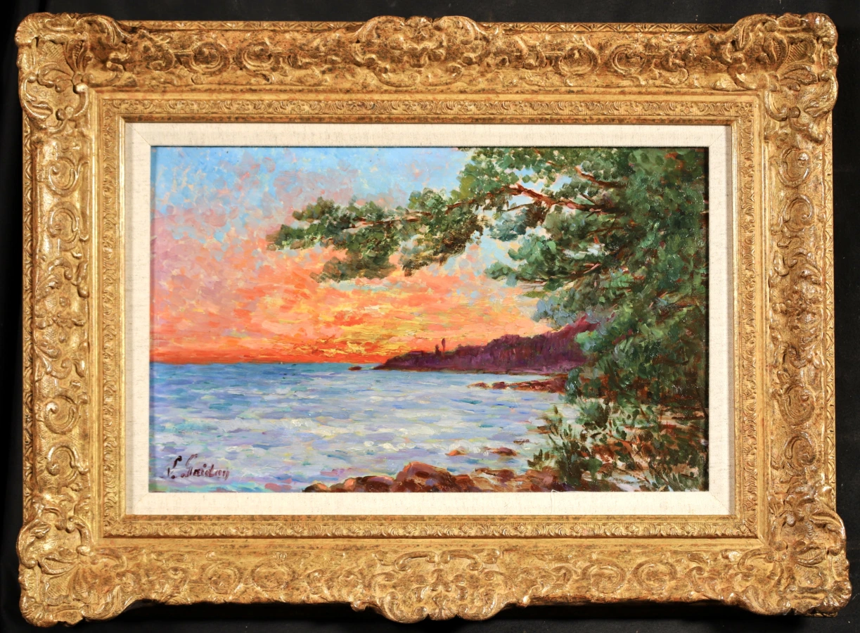 Coucher de Soleil a Carqueiranne - Buy Fine Paintings Online