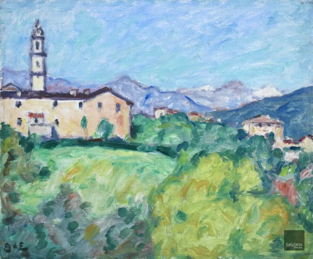 Vue de Dronero – Italy - Buy Fine Paintings Online