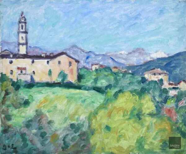 Vue de Dronero – Italy - Buy Fine Paintings Online