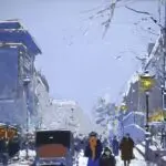 La Porte Saint-Denis sous la neige thumbnail
