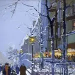La Porte Saint-Denis sous la neige thumbnail