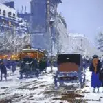 La Porte Saint-Denis sous la neige thumbnail