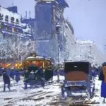 La Porte Saint-Denis sous la neige thumbnail
