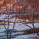 Lumiere lune et neige fondante – Pontarlier, Doubs thumbnail