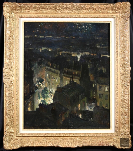 Bastille Day – The Rooftops of Montmartre - Buy Fine Paintings Online