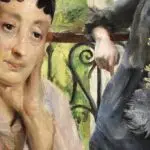 Femme pensive et enfant a la fenetre thumbnail