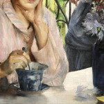 Femme pensive et enfant a la fenetre thumbnail