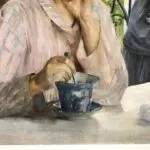 Femme pensive et enfant a la fenetre thumbnail