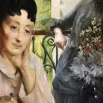 Femme pensive et enfant a la fenetre thumbnail