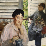 Femme pensive et enfant a la fenetre thumbnail