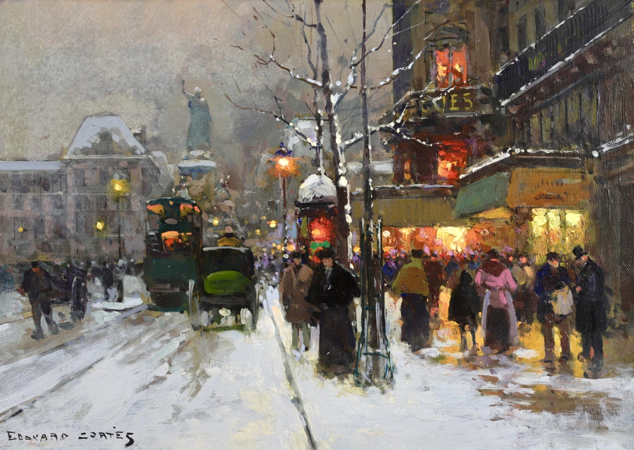 Place de la Republique – Le Soir - Buy Fine Paintings Online