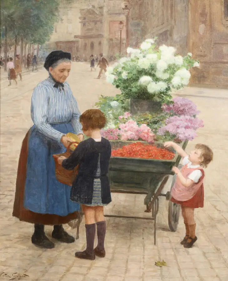 La Marchande de Fleurs - Buy Fine Paintings Online