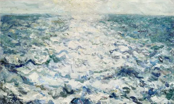 En pleine mer – effet de soleil dans l’eau – Voyage au Venezuela 1919 - Buy Fine Paintings Online