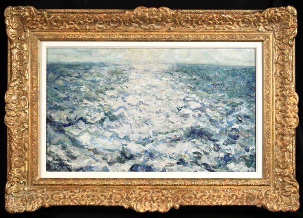 En pleine mer – effet de soleil dans l’eau – Voyage au Venezuela 1919 - Buy Fine Paintings Online